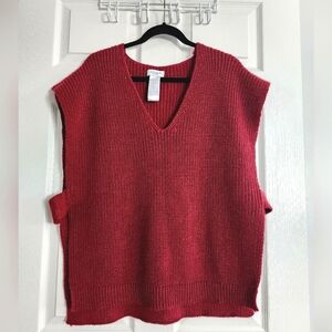 Made in Italy Cocogio Cranberry red Sweater Vest One Size Fits All